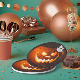 Gruseliger Süßer Geist Halloween Pappteller