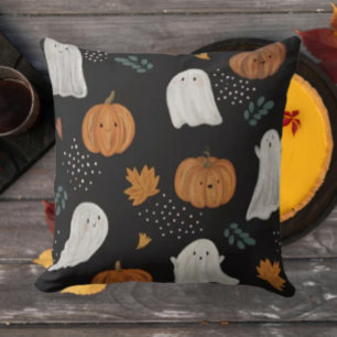 Gruseliger Süßer Geist & Kürbis Bauchtasche Kissen