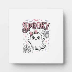 Gruseliger süßer Geist Vintage Halloween-Shirt-Des Fotoplatte