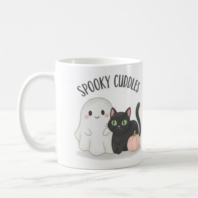 Gruseliger süßer Halloween-Becher Kaffeetasse (Links)