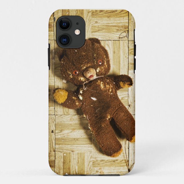 Gruseliger Teddy Case-Mate iPhone Hülle (Rückseite)