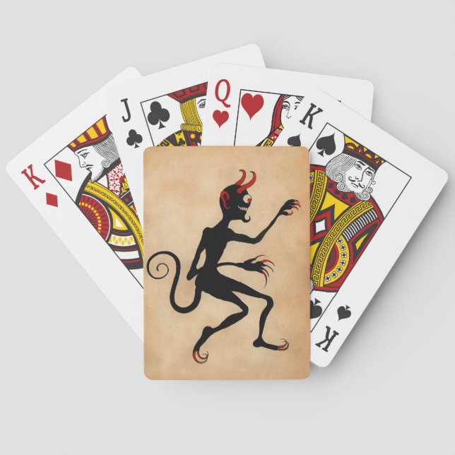 Gruseliger Teufel Spielkarten (Rückseite)