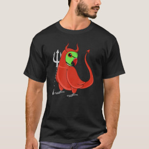 Gruseliger Teufelskostüm-Papagei I Grün Indianisch T-Shirt