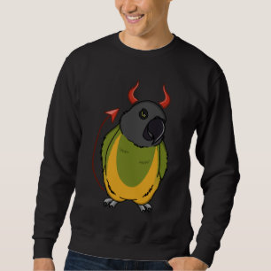 Gruseliger Teufelskostüm-Papagei I Senegalpapagei Sweatshirt
