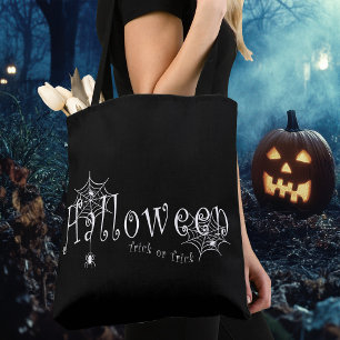 Gruseliger Trick-or-Treat Halloween-Spinnen-Design