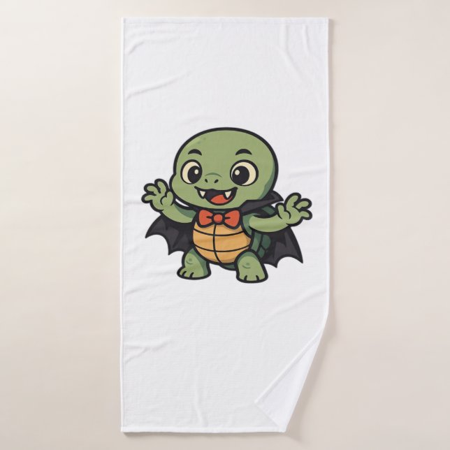 Gruseliger Turtle Vampir Halloween Oversized T-Shi Badehandtuch (Badehandtuch)