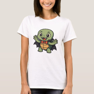 Gruseliger Turtle-Vampir-Halloween-Oversized-T-Shi T-Shirt