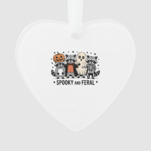 Gruseliger und verwilderter lustiger Halloween-Was Ornament