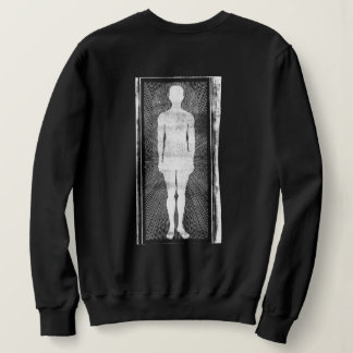 Gruseliger Unheimlicher Surrealer Mann Abstrakt Sweatshirt