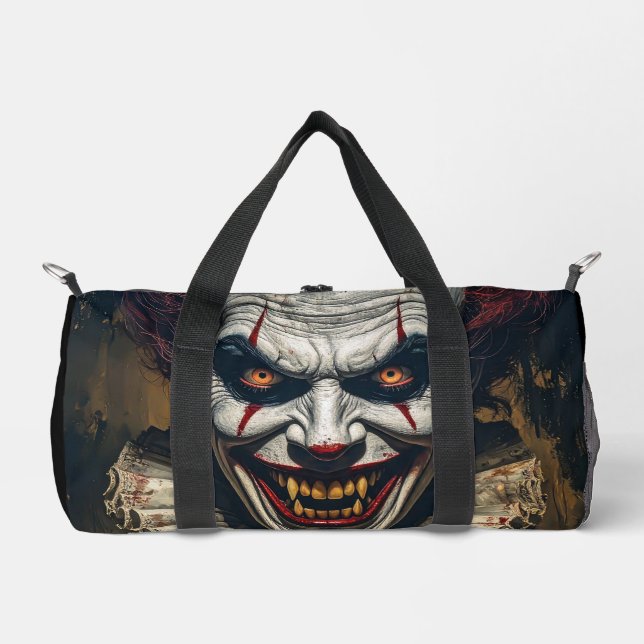 Gruseliger Vampir-Clown-Tragetasche Duffle Bag (Vorderseite)