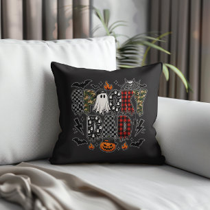 Gruseliger Vatertag Halloween   Camo Karo gemuster Kissen