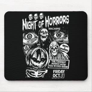 Gruseliger Vintage-Punk-Schrecken der Geister-Nach Mousepad