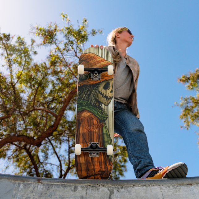 Gruseliger Vogelscheuche  Skateboard (Außenbereich 1)