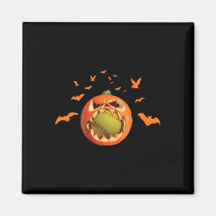 Gruseliger weicher Jack O'lantern-Kürbis Halloween Magnet