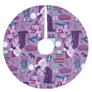 gruseliger Weihnachts-Nosferatu-Weihnachtsmann-Vam Polyester Weihnachtsbaumdecke