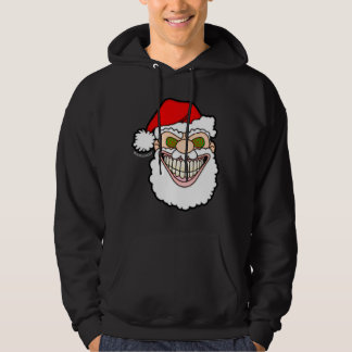 Gruseliger Weihnachtsmann Screwball Grafiken Hoodie