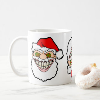 Gruseliger Weihnachtsmann Screwball Grafiken Kaffeetasse
