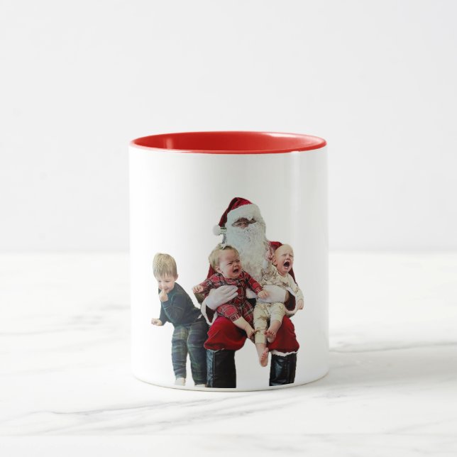 Gruseliger Weihnachtsmann ? Tasse (Zentrum)