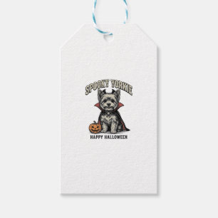Gruseliger Yorkie Halloween-Hund Vintage-Shirt-Des Geschenkanhänger