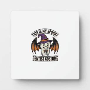 Gruseliger Zahnarzt-Kostüm Halloween Dental-Shirt Fotoplatte