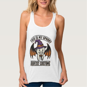 Gruseliger Zahnarzt-Kostüm Halloween Dental-Shirt Tank Top