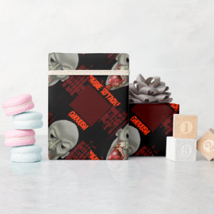 Gruseliger Zombie-Angriff Geschenkpapier