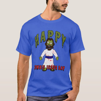 Gruseliger Zombie Jesus will GEHIRNE Glücklicher Z T-Shirt