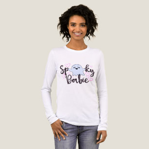 Gruseliges Baby-T-Shirt Süßes Mädchen-Halloween- Tri-Blend Shirt