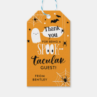 Gruseliges Dankeschön Halloween Boo-Korb Geschenkanhänger