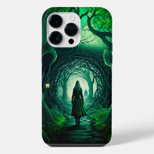 GRUSELIGES DUNKLES IRISCHES FANTASY-MÄDCHEN IM WAL iPhone 14 PRO MAX HÜLLE