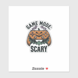 Gruseliges Gamer-Shirt Vintage-Halloween-Controlle Aufkleber