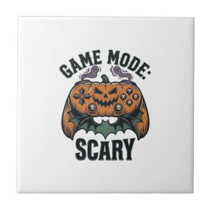 Gruseliges Gamer-Shirt Vintage-Halloween-Controlle Fliese