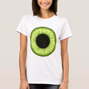 Gruseliges grünes Auge Halloweens T-Shirt