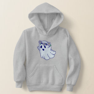 gruseliges Halloween Boho-Blumen-Gespenst Hoodie
