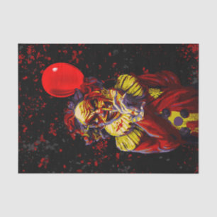 Gruseliges Halloween-Clown-Kostenfest Seidenpapier