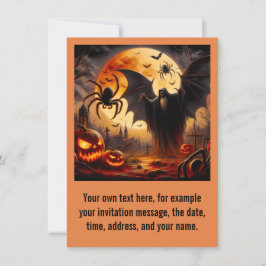 Gruseliges Halloween-Einladungskarten individuell