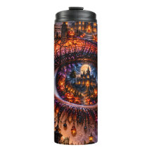 Gruseliges Halloween-Fantasie-Auge-Tumbler