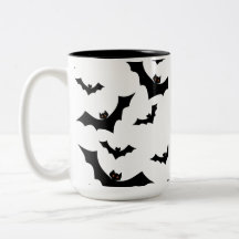 Gruseliges Halloween-Fledermäuse-Muster Ästhetisch