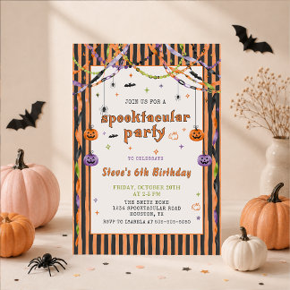 Gruseliges Halloween-Geburtstags-Einladung Einladung