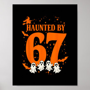 Gruseliges Halloween Heimgesucht 67 Nummer 67 Sech Poster