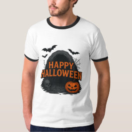 Gruseliges Halloween Höhlen Begrüßungs T-Shirt