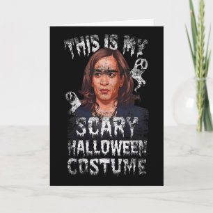 Gruseliges Halloween Kamala Harris Trump Wahl Karte