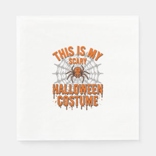 Gruseliges Halloween-Kostenetz Spinnennetz Vintage Serviette