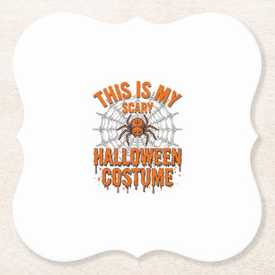 Gruseliges Halloween-Kostenetz Spinnennetz Vintage Untersetzer