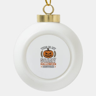 Gruseliges Halloween-Kostenüm Kürbis Vintage Vekto Keramik Kugel-Ornament