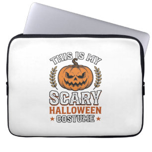 Gruseliges Halloween-Kostenüm Kürbis Vintage-Vekto Laptopschutzhülle