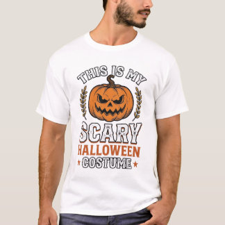 Gruseliges Halloween-Kostenüm Kürbis Vintage Vekto T-Shirt