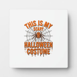 Gruseliges Halloween-Kostenum Spinnennetz Vintage- Fotoplatte
