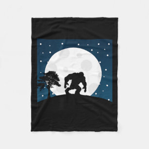 Gruseliges Halloween-Kostüm - Bigfoot auf dem Mond Fleecedecke