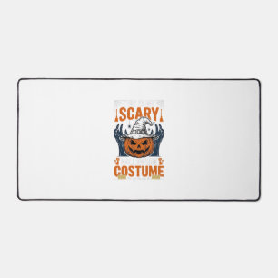 Gruseliges Halloween-Kostüm Kürbis Hexenhut Shirt_ Schreibtischunterlage